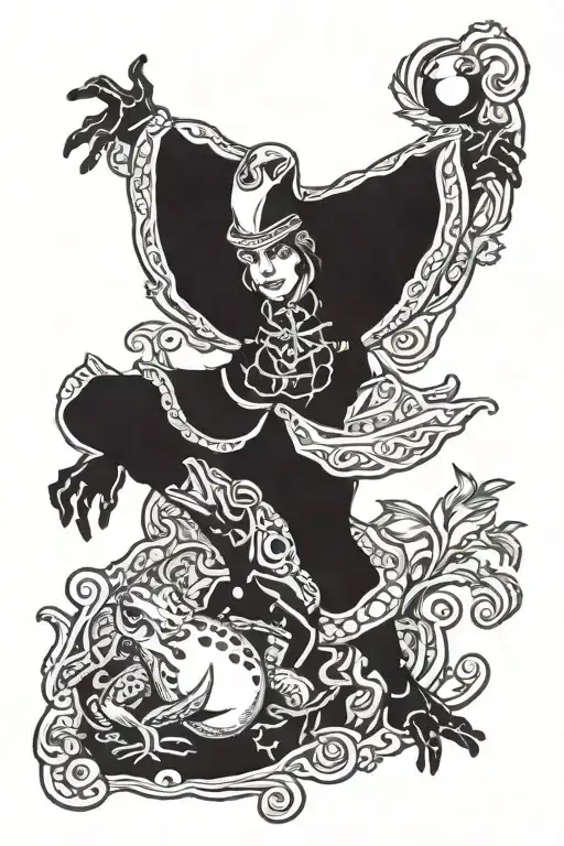 The Fool Tarot With Frog