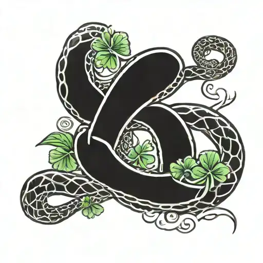 Shamrock And Snake Wrapped For Arm Sleeve