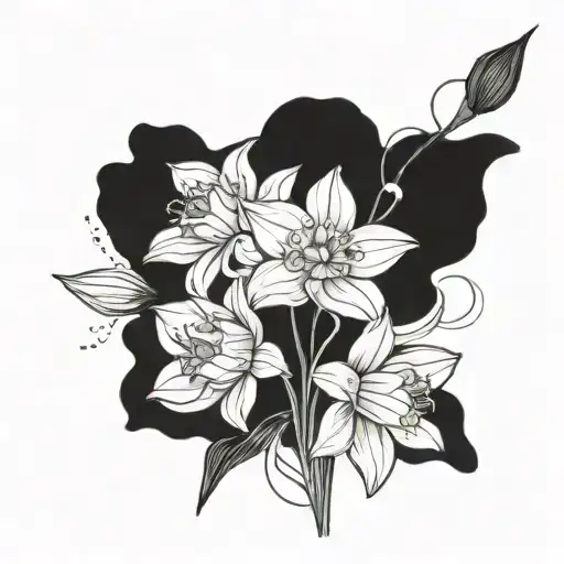 Bouquet Daffodil Flowers Water Lily Cosmo Flower Cosmo Flower