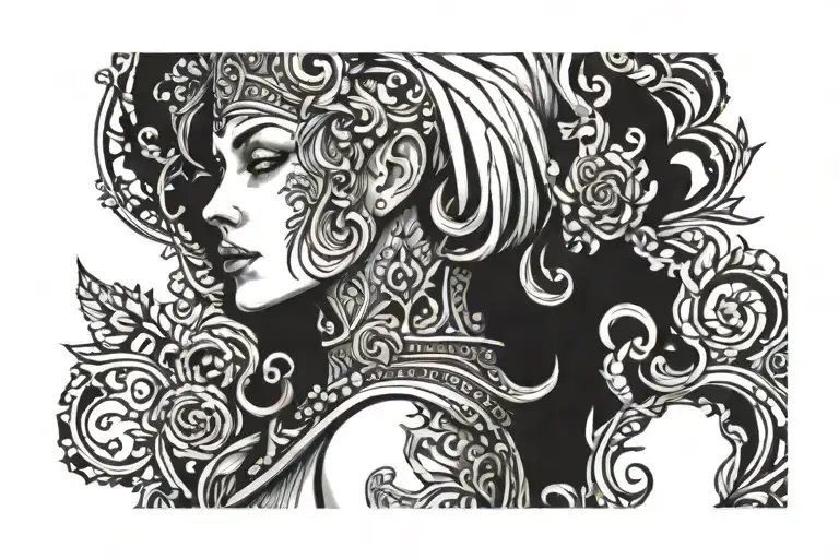 Mot Simple Black Grey Portrait