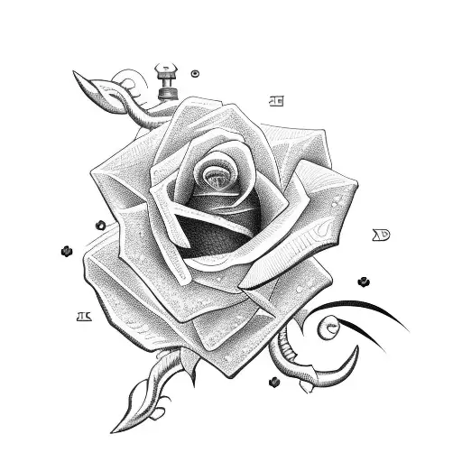 Rose With An Anchor