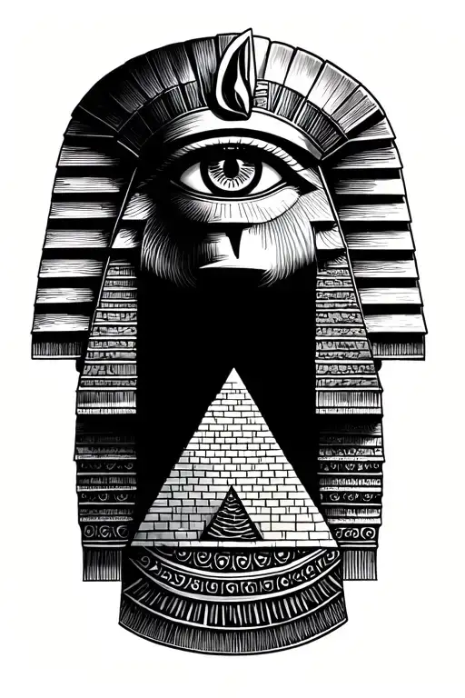Pyramid With A Horus Eye