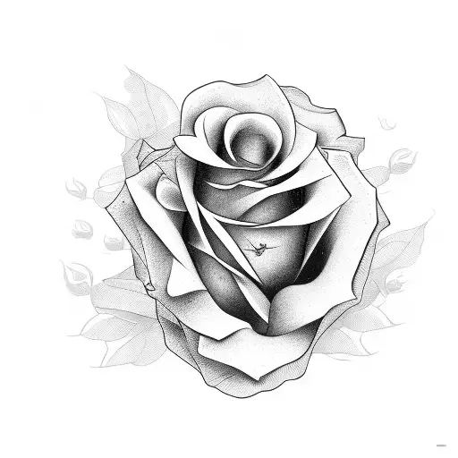 Rose Whit Text