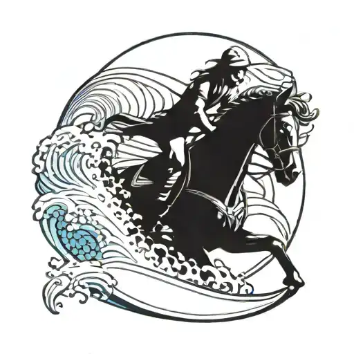 Horse Riding A Surf Board
