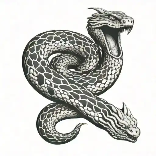 Jormungandr Snake Wrapped