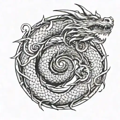 Jormungandr Dragon Circle