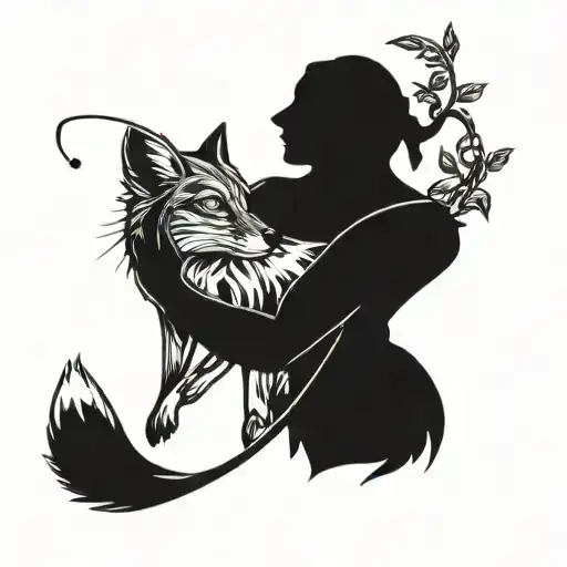 A Fox Leading The Greek Titan Atlas Holding An Olive Branch