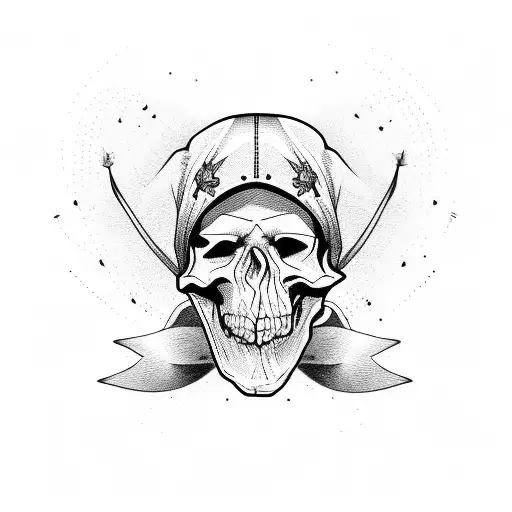 Zach Bryan Cowboy Skull