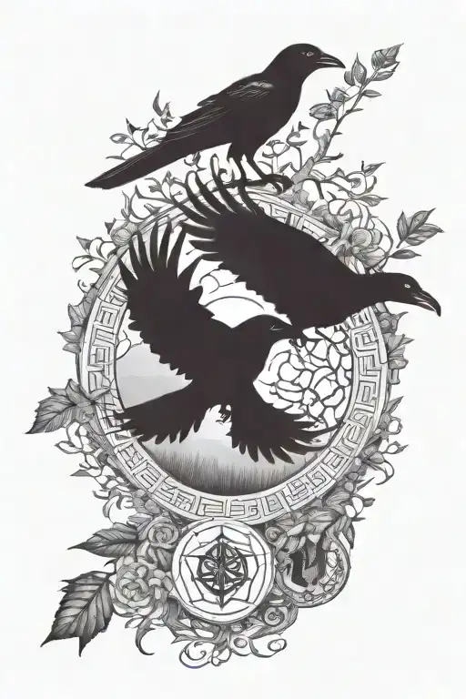 Ravens Wolves Runes Yggdrasil