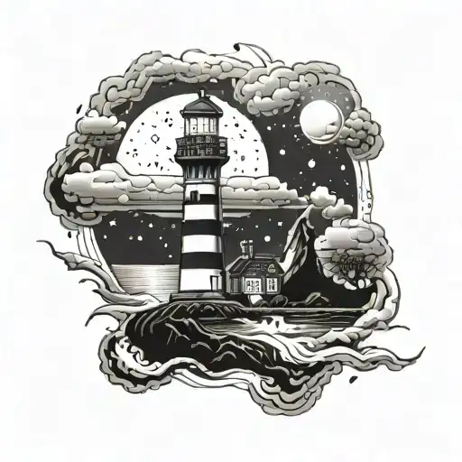 Lighthouse Starynight