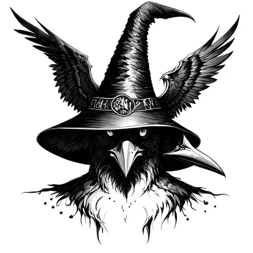 A Crow Witch A Wizard Helmet Merged