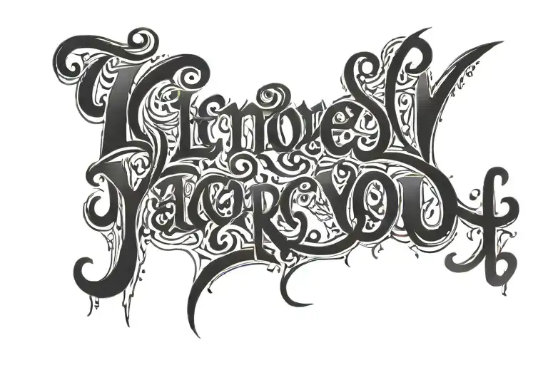 Letters L N I Love You Make Me A