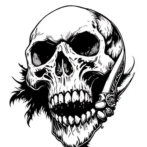 Skull With Berserker Sign