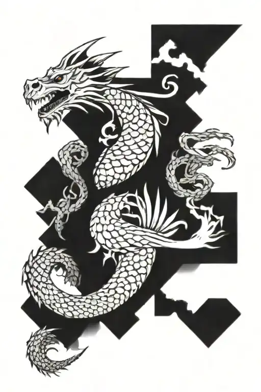 Half Chain Mill With Dragon Scales Peeking Out