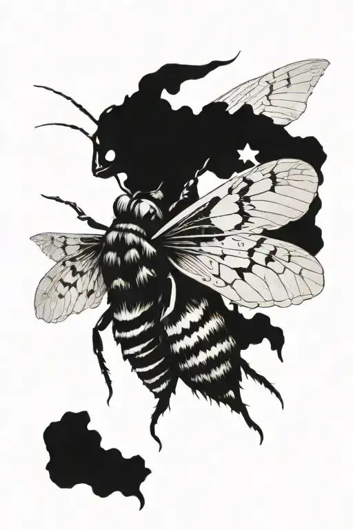 Cosmic Deaths Head Moth Emerging Sci Fi Culture