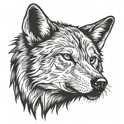 Howling Wolf Head