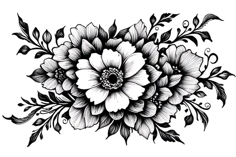 Floral Patterns Intertwined