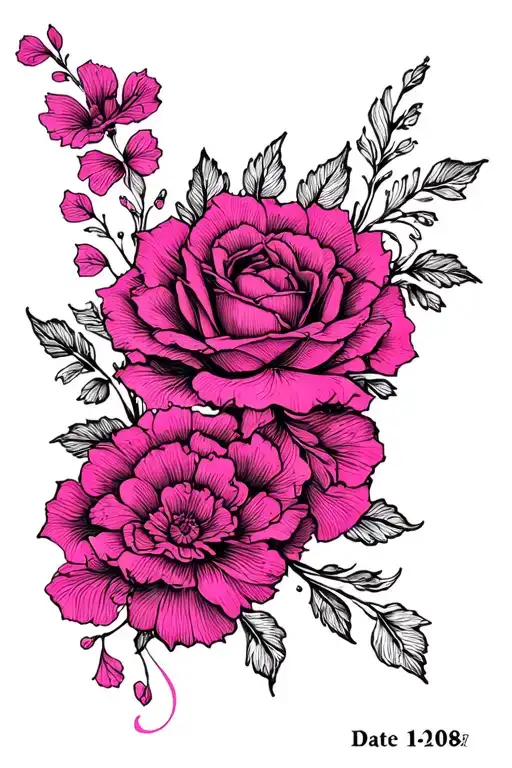 Pink In 1 Line Without Filling With Date Of Birth Incorporate