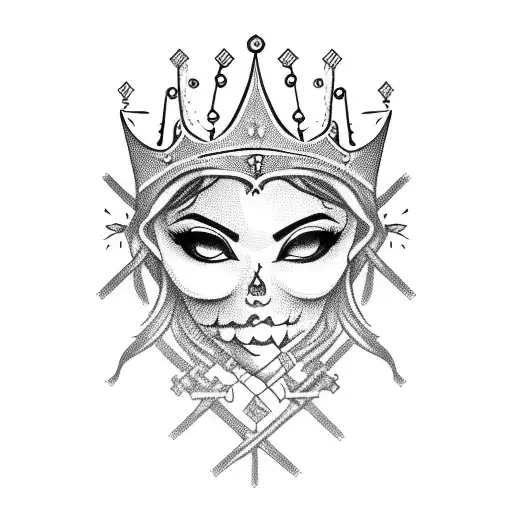 Crown With Female Archer