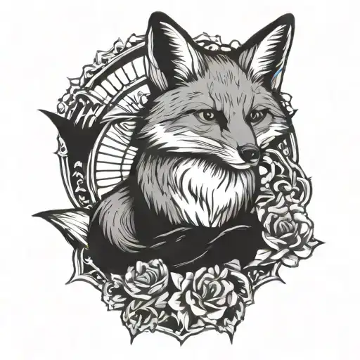 Fox Holding A Sun With His Hands