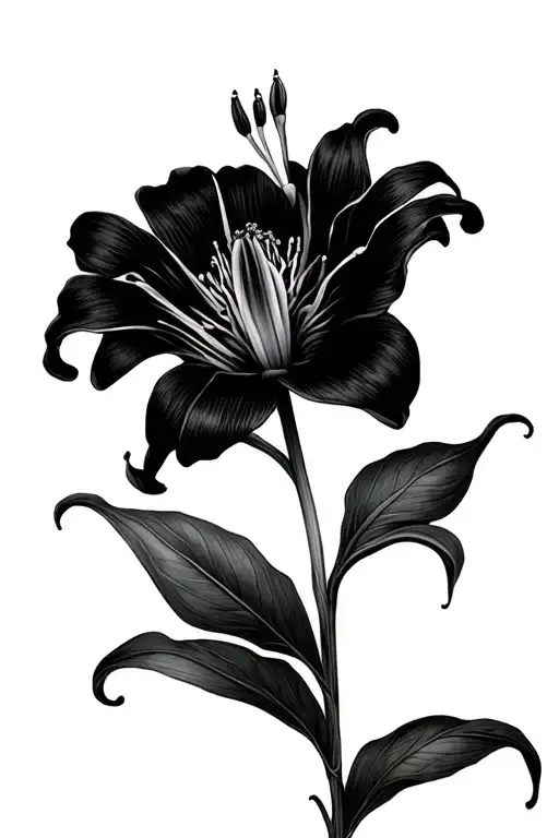 Black Spider Lily