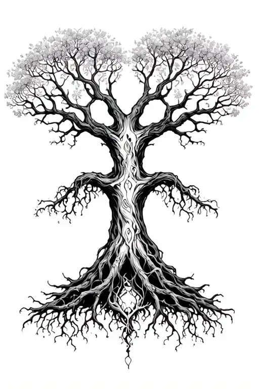 Yggdrasil Tree Growing Gothic