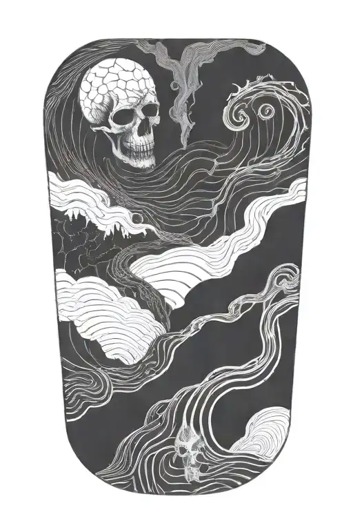 Dark Abstraction Creepy Lines Representing Strength