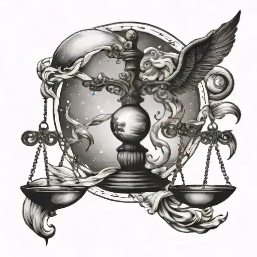 Sagittarius Pisces Moon Scale Of Justice Intertwined