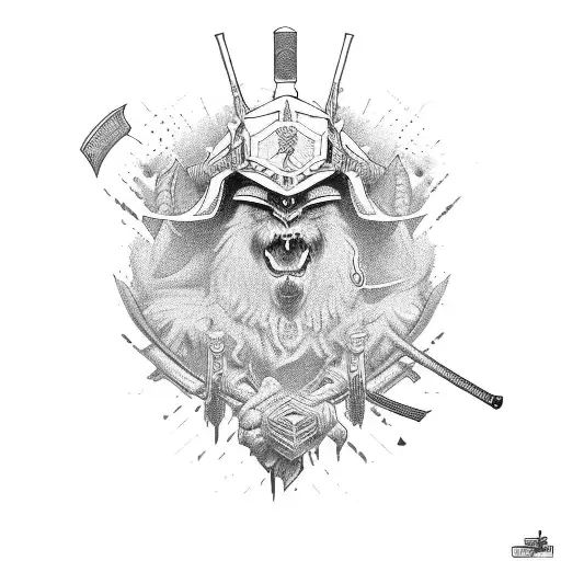 Samurai In The Battle