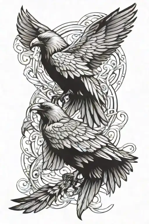 Apollo And Raven Wings