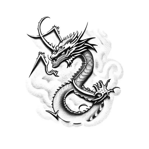 Dragon From Hand To Arm