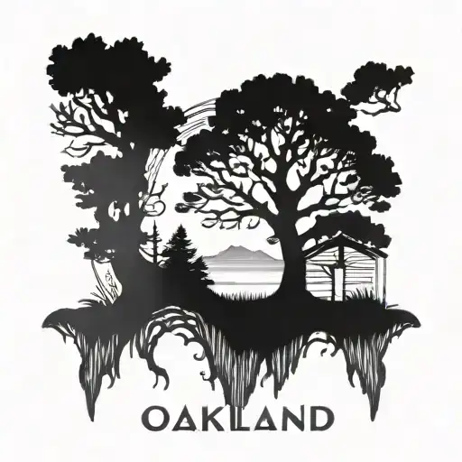 Oakland California Tree Logo