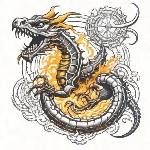 Scorpion Fire Car Dragon