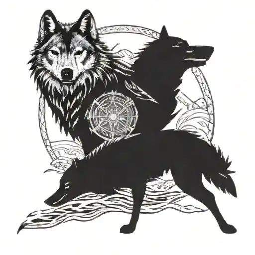 Wolf And Raven