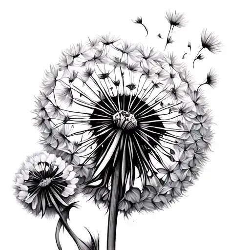 Dandelion Blowing In The Wind