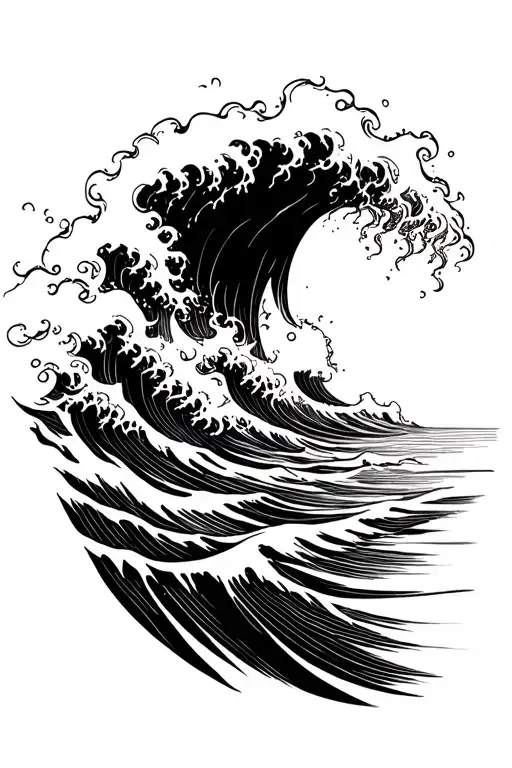 Ocean Waves Crashing