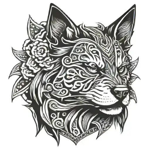 Samurai Indie Breed Dog