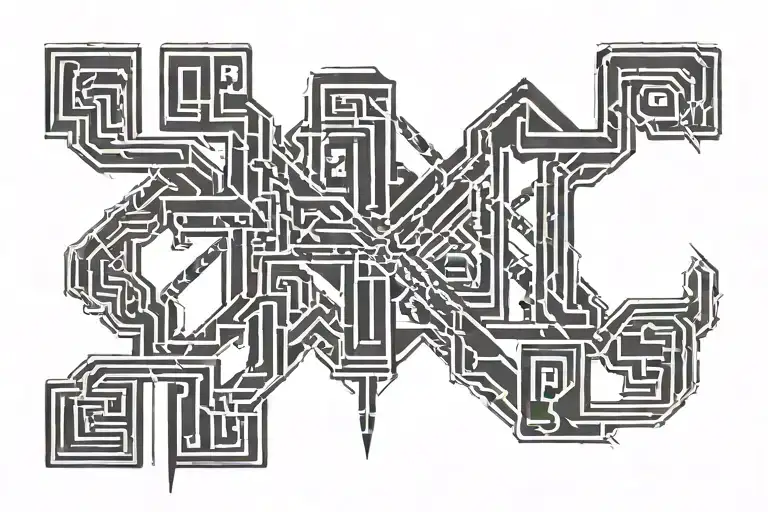 Hieroglyph In The Form Of A Scar