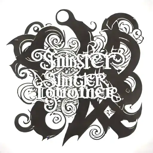 Dark Sinister Lettering