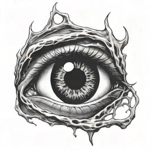 Black Hole Inside The Eye