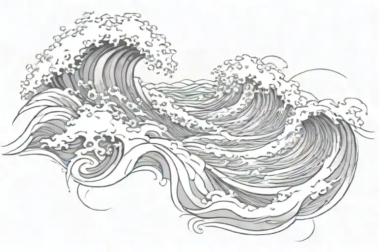 Ocean Waves Crashing Waves In The Background