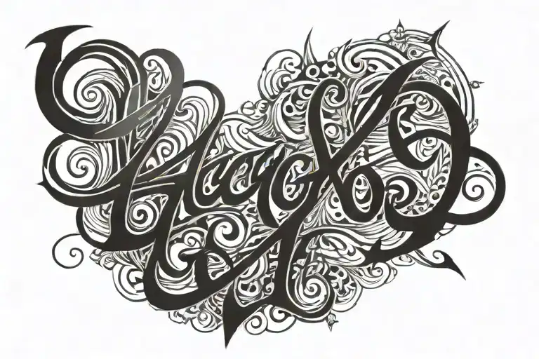 Gallegos Lettering Outside Forearm Tattoo Design