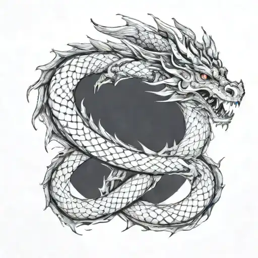 Dragon In The Shape Of An Infinity Symbol Incorporated