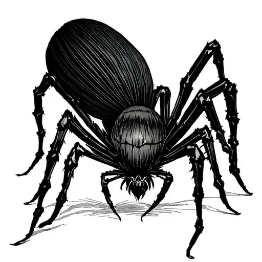 Spider Long Legs Blacked Out Like Hunter X Hunter Anime