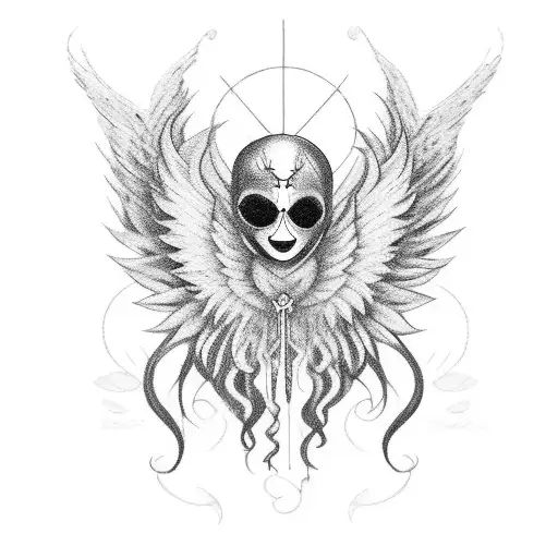 Semicolon With Angel Wings