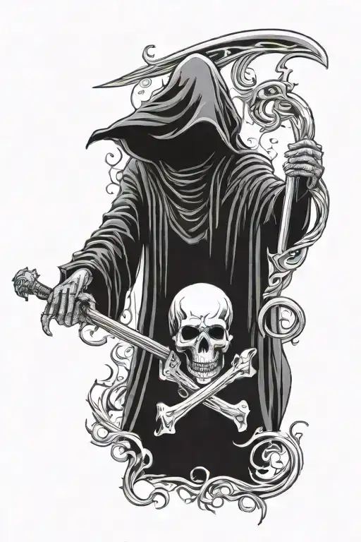 Grim Reaper Holding
