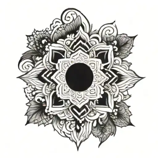 Intricate Mandala Design Representing The Bond Between You And Your Son Aahil