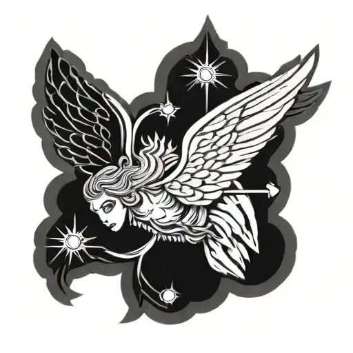 Angel With Wings And A Bullet