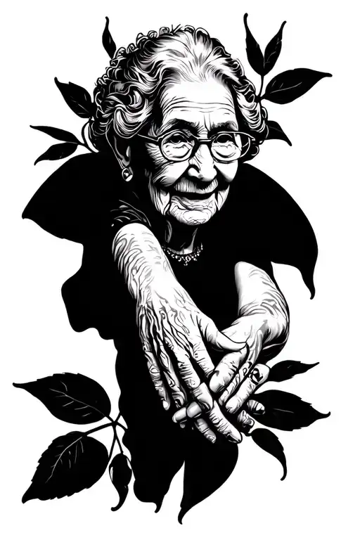 Grandma Holding Hands