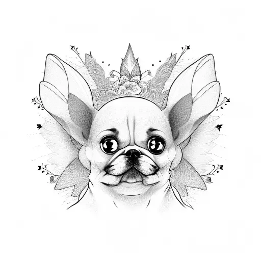 Cartoon Dog With Fairy Wings